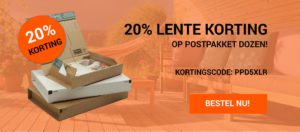 Dozendeal postpakket actie verzendverpakkingen